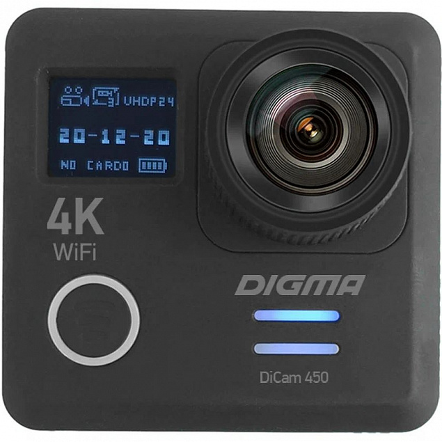 Экшн-камера Digma DiCam 450, черная с логотипом в Самаре заказать по выгодной цене в кибермаркете AvroraStore