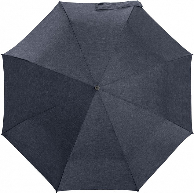 Складной зонт rainVestment, темно-синий меланж с логотипом в Самаре заказать по выгодной цене в кибермаркете AvroraStore