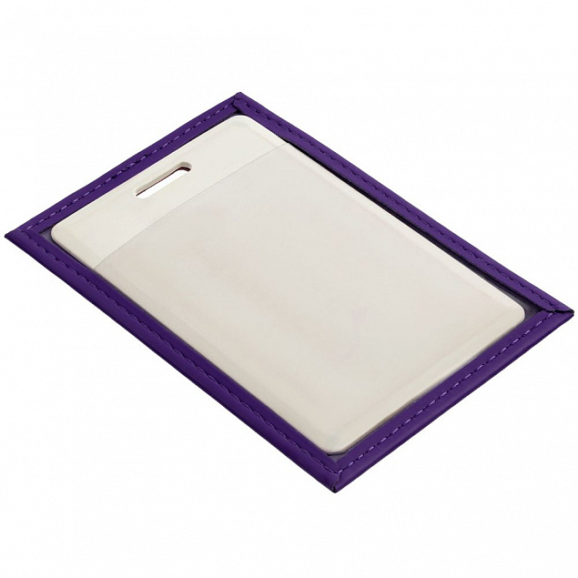 Чехол для пропуска Shall, фиолетовый с логотипом в Самаре заказать по выгодной цене в кибермаркете AvroraStore