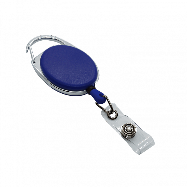 Ретрактор 4hand premium (синий) с логотипом в Самаре заказать по выгодной цене в кибермаркете AvroraStore