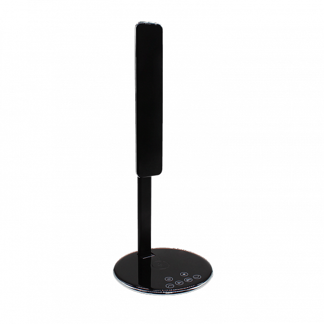 Настольная лампа Starklight с беспроводной зарядкой (черный) с логотипом в Самаре заказать по выгодной цене в кибермаркете AvroraStore
