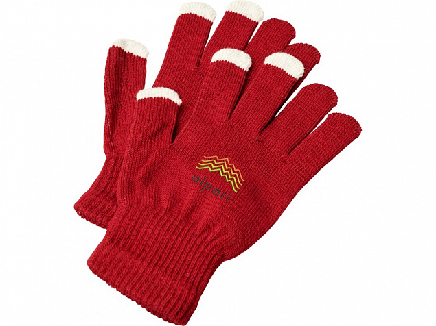 Сенсорные перчатки Billy, красный с логотипом в Самаре заказать по выгодной цене в кибермаркете AvroraStore