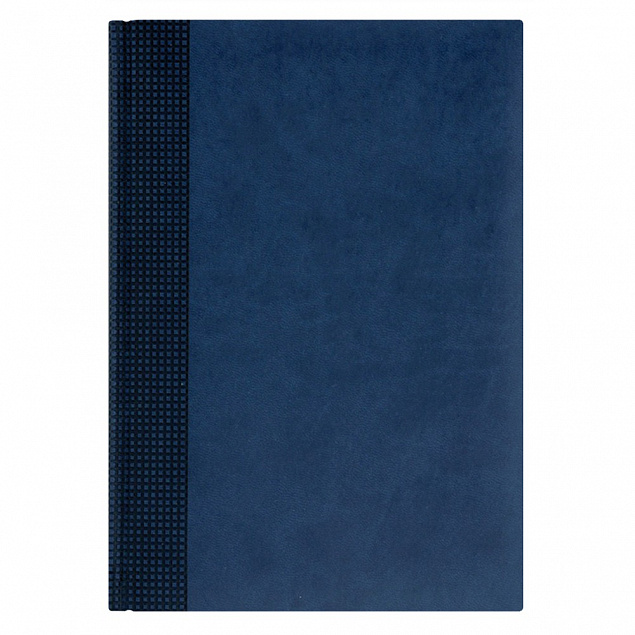 Недатированный ежедневник VELVET 145x205 мм, без календаря, синий с логотипом в Самаре заказать по выгодной цене в кибермаркете AvroraStore