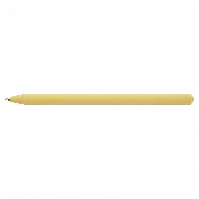 Эко ручка, желтая с логотипом в Самаре заказать по выгодной цене в кибермаркете AvroraStore