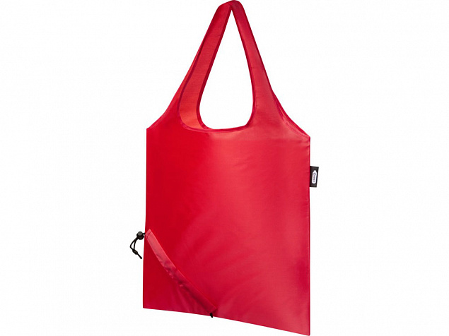 Складная эко-сумка Sabia из вторичного ПЭТ, красный с логотипом в Самаре заказать по выгодной цене в кибермаркете AvroraStore