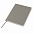 Бизнес-блокнот "Cubi", 150*180 мм, серый, кремовый форзац, мягкая обложка, в линейку с логотипом в Самаре заказать по выгодной цене в кибермаркете AvroraStore