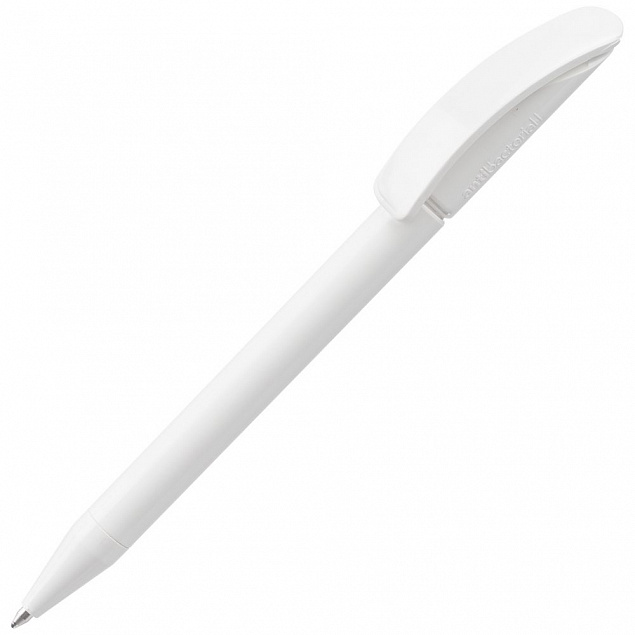 Ручка шариковая Prodir DS3 TPP Antibacterial, белая с логотипом в Самаре заказать по выгодной цене в кибермаркете AvroraStore