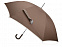 Зонт трость Ривер, механический 23, коричневый с логотипом в Самаре заказать по выгодной цене в кибермаркете AvroraStore
