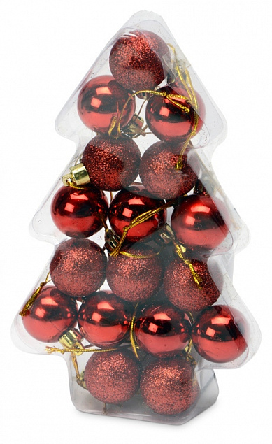Набор новогодних шаров в футляре-елочке с логотипом в Самаре заказать по выгодной цене в кибермаркете AvroraStore