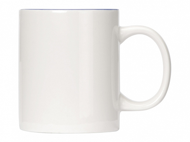 Кружка Sublime Color XL для сублимации 440мл, белый/синий с логотипом в Самаре заказать по выгодной цене в кибермаркете AvroraStore