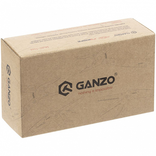 Мультитул Ganzo G202, черный с логотипом в Самаре заказать по выгодной цене в кибермаркете AvroraStore
