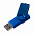 Флешка Twist Color, черная с синим, 16 Гб с логотипом в Самаре заказать по выгодной цене в кибермаркете AvroraStore