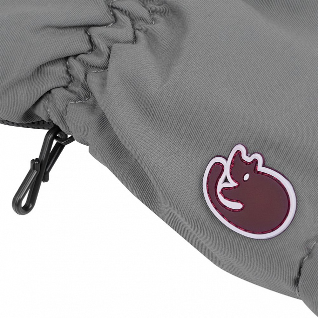 Перчатки с подогревом Pekatherm, серые с логотипом в Самаре заказать по выгодной цене в кибермаркете AvroraStore