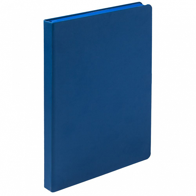 Ежедневник Shall, недатированный, синий с логотипом в Самаре заказать по выгодной цене в кибермаркете AvroraStore