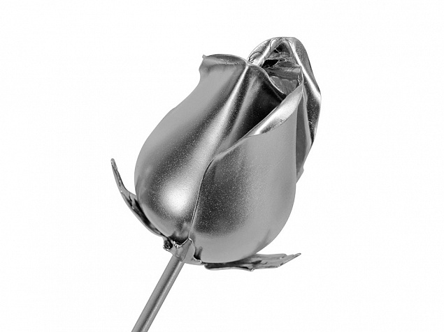 Роза с серебряным бутоном с логотипом в Самаре заказать по выгодной цене в кибермаркете AvroraStore