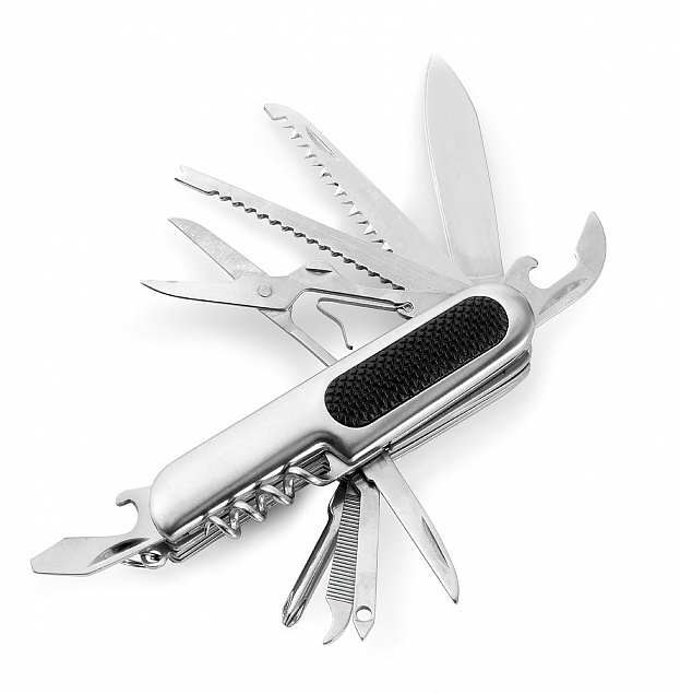 Многофункциональный инструмент, складной нож, 11 функций с логотипом в Самаре заказать по выгодной цене в кибермаркете AvroraStore