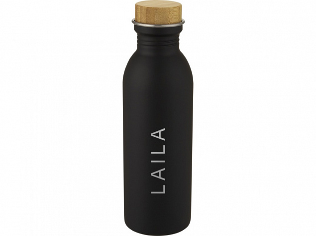 Kalix, спортивная бутылка из нержавеющей стали объемом 650 мл, черный с логотипом в Самаре заказать по выгодной цене в кибермаркете AvroraStore