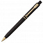 Ручка шариковая Raja Gold, черная с логотипом в Самаре заказать по выгодной цене в кибермаркете AvroraStore