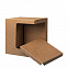 Коробка для кружек 25903, 27701, 27601, размер 11,8х9,0х10,8 см, микрогофрокартон, коричневый с логотипом в Самаре заказать по выгодной цене в кибермаркете AvroraStore