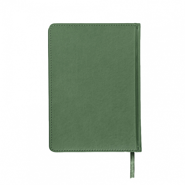 Ежедневник недатированный Campbell, А5,  зеленый, белый блок с логотипом в Самаре заказать по выгодной цене в кибермаркете AvroraStore