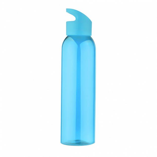 Бутылка пластиковая для воды Sportes, голубая с логотипом в Самаре заказать по выгодной цене в кибермаркете AvroraStore