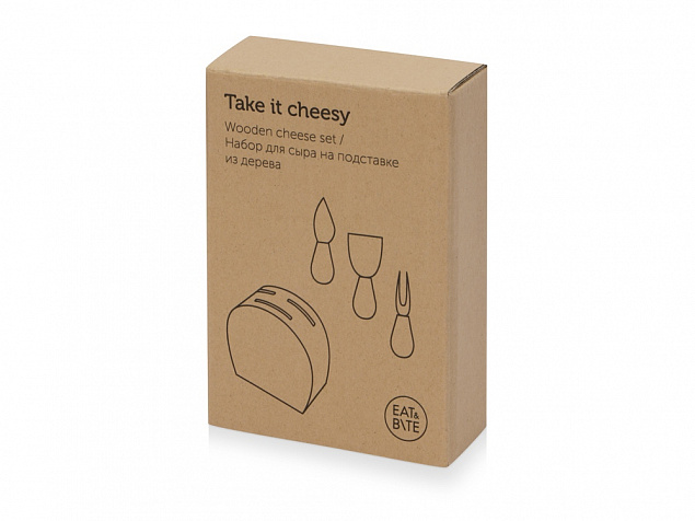 Набор из ножей для сыра на подставке Take it cheesy с логотипом в Самаре заказать по выгодной цене в кибермаркете AvroraStore