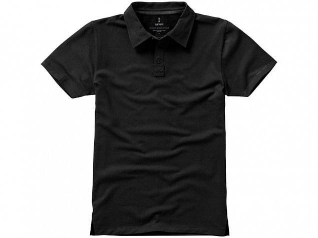 Рубашка поло Markham мужская, антрацит/черный с логотипом в Самаре заказать по выгодной цене в кибермаркете AvroraStore