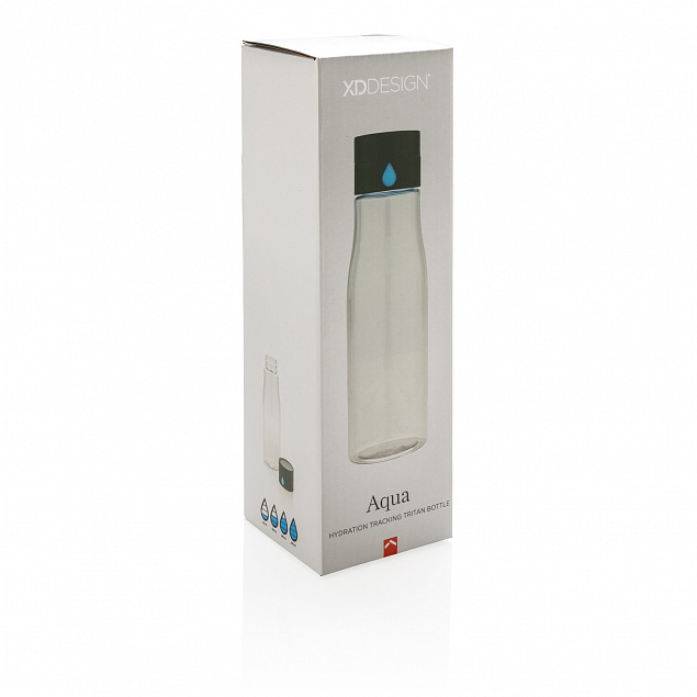 Бутылка для воды Aqua из материала Tritan, прозрачная с логотипом в Самаре заказать по выгодной цене в кибермаркете AvroraStore