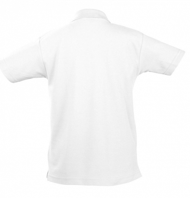 Рубашка поло детская Summer II Kids 170, белая с логотипом в Самаре заказать по выгодной цене в кибермаркете AvroraStore