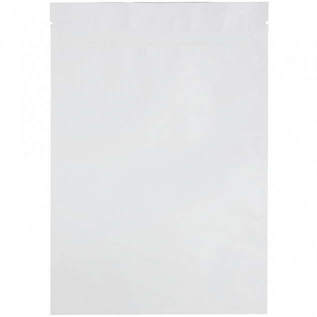 Пакет с замком Zippa L, белый матовый с логотипом в Самаре заказать по выгодной цене в кибермаркете AvroraStore