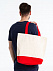 Холщовая сумка Shopaholic, красная с логотипом в Самаре заказать по выгодной цене в кибермаркете AvroraStore