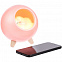 Беспроводная лампа-колонка Right Meow, розовая с логотипом в Самаре заказать по выгодной цене в кибермаркете AvroraStore