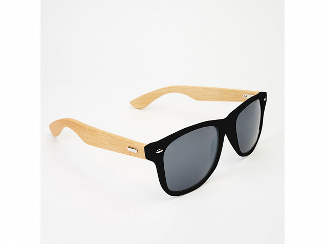 Солнцезащитные очки EDEN с дужками из натурального бамбука с логотипом в Самаре заказать по выгодной цене в кибермаркете AvroraStore