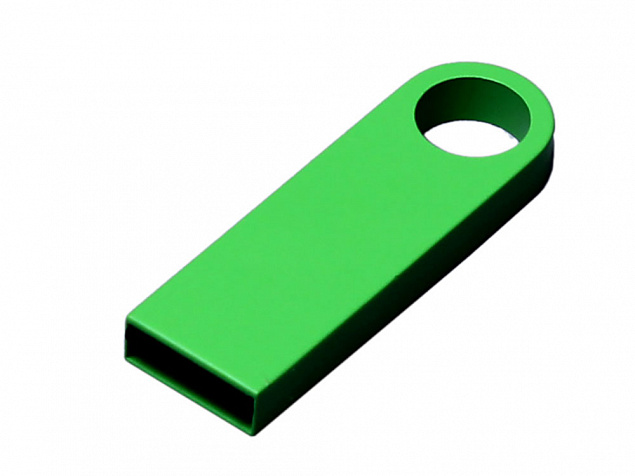USB 2.0-флешка на 128 Гб с мини чипом и круглым отверстием с логотипом в Самаре заказать по выгодной цене в кибермаркете AvroraStore