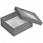 Коробка Teaser с окошком, серая с логотипом в Самаре заказать по выгодной цене в кибермаркете AvroraStore