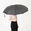 Зонт складной Levante, черный с логотипом в Самаре заказать по выгодной цене в кибермаркете AvroraStore