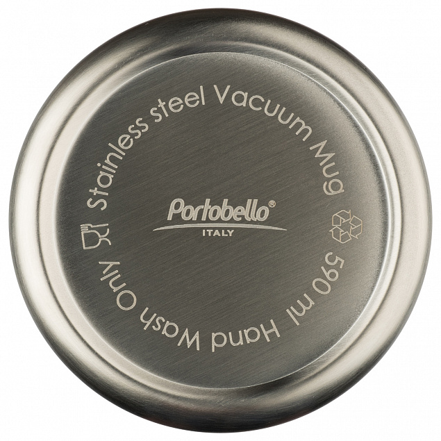 Термокружка вакуумная, Parma, 590 ml, глянцевое покрытие, серая с логотипом в Самаре заказать по выгодной цене в кибермаркете AvroraStore