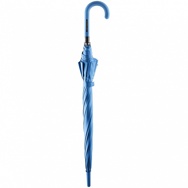 Зонт-трость Fashion, голубой с логотипом в Самаре заказать по выгодной цене в кибермаркете AvroraStore