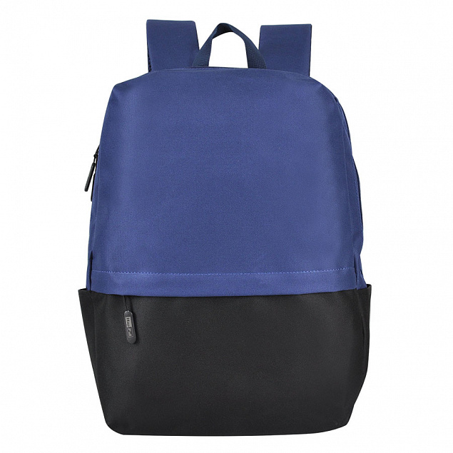 Рюкзак Eclat, т.синий/чёрный, 43 x 31 x 10 см, 100% полиэстер 600D с логотипом в Самаре заказать по выгодной цене в кибермаркете AvroraStore