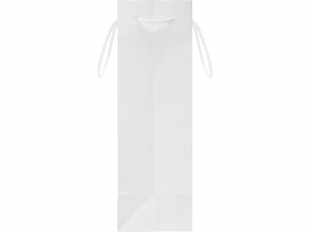 Пакет под бутылку Imilit 11х35х11 см, белый с логотипом в Самаре заказать по выгодной цене в кибермаркете AvroraStore