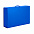 Коробка складная подарочная, 37x25x10cm, кашированный картон, синий с логотипом в Самаре заказать по выгодной цене в кибермаркете AvroraStore