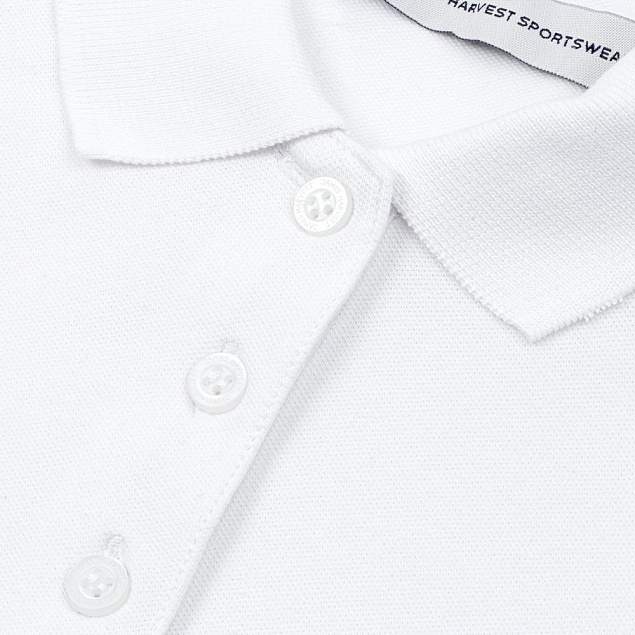Рубашка поло женская Neptune, белая с логотипом в Самаре заказать по выгодной цене в кибермаркете AvroraStore