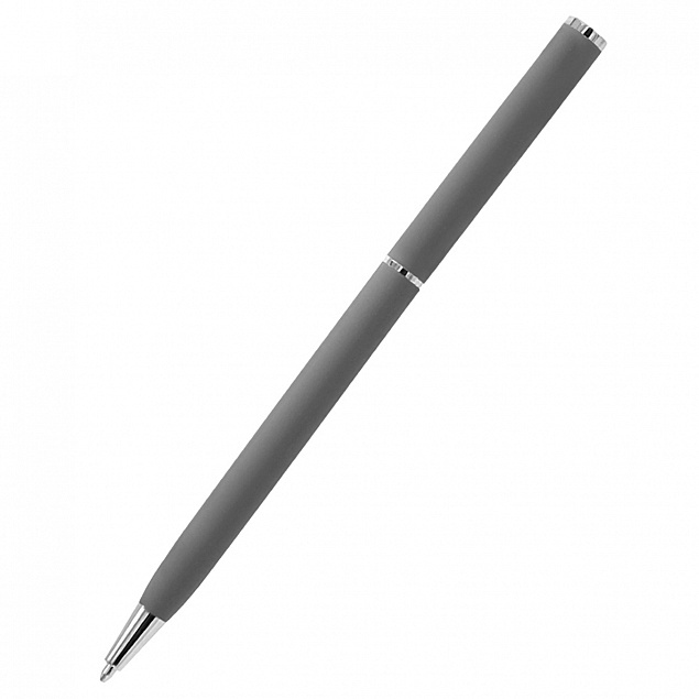 Ручка шариковая металлическая Tinny Soft - Серый CC с логотипом в Самаре заказать по выгодной цене в кибермаркете AvroraStore