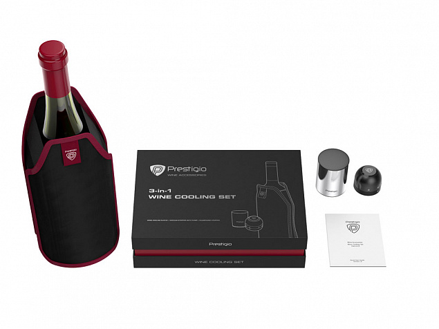 Набор для охлаждения вина «Prestigio» с логотипом в Самаре заказать по выгодной цене в кибермаркете AvroraStore