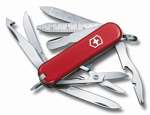 Нож-брелок MiniChamp 58, красный с логотипом в Самаре заказать по выгодной цене в кибермаркете AvroraStore
