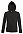 Толстовка женская на молнии с капюшоном Seven Women 290, черная с логотипом в Самаре заказать по выгодной цене в кибермаркете AvroraStore