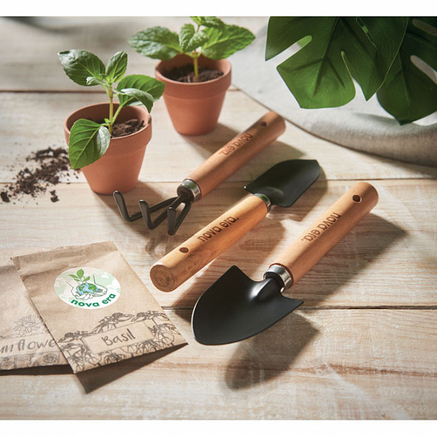3 садовых инструмента в чехле и с логотипом в Самаре заказать по выгодной цене в кибермаркете AvroraStore