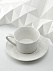 Чайная пара Diamante Bianco, белая с логотипом в Самаре заказать по выгодной цене в кибермаркете AvroraStore