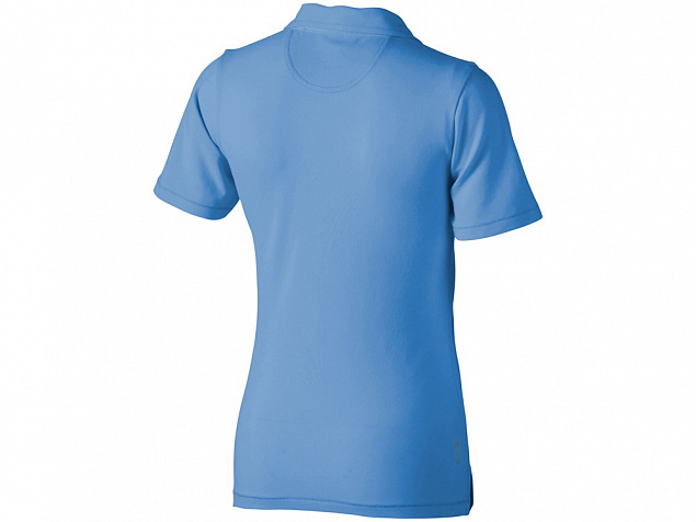 Рубашка поло Markham женская, голубой/антрацит с логотипом в Самаре заказать по выгодной цене в кибермаркете AvroraStore