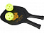 Enrique комплект ракеток в сетчатом чехле, черный с логотипом в Самаре заказать по выгодной цене в кибермаркете AvroraStore